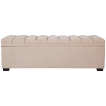 Pelee Velvet Storage Ottoman